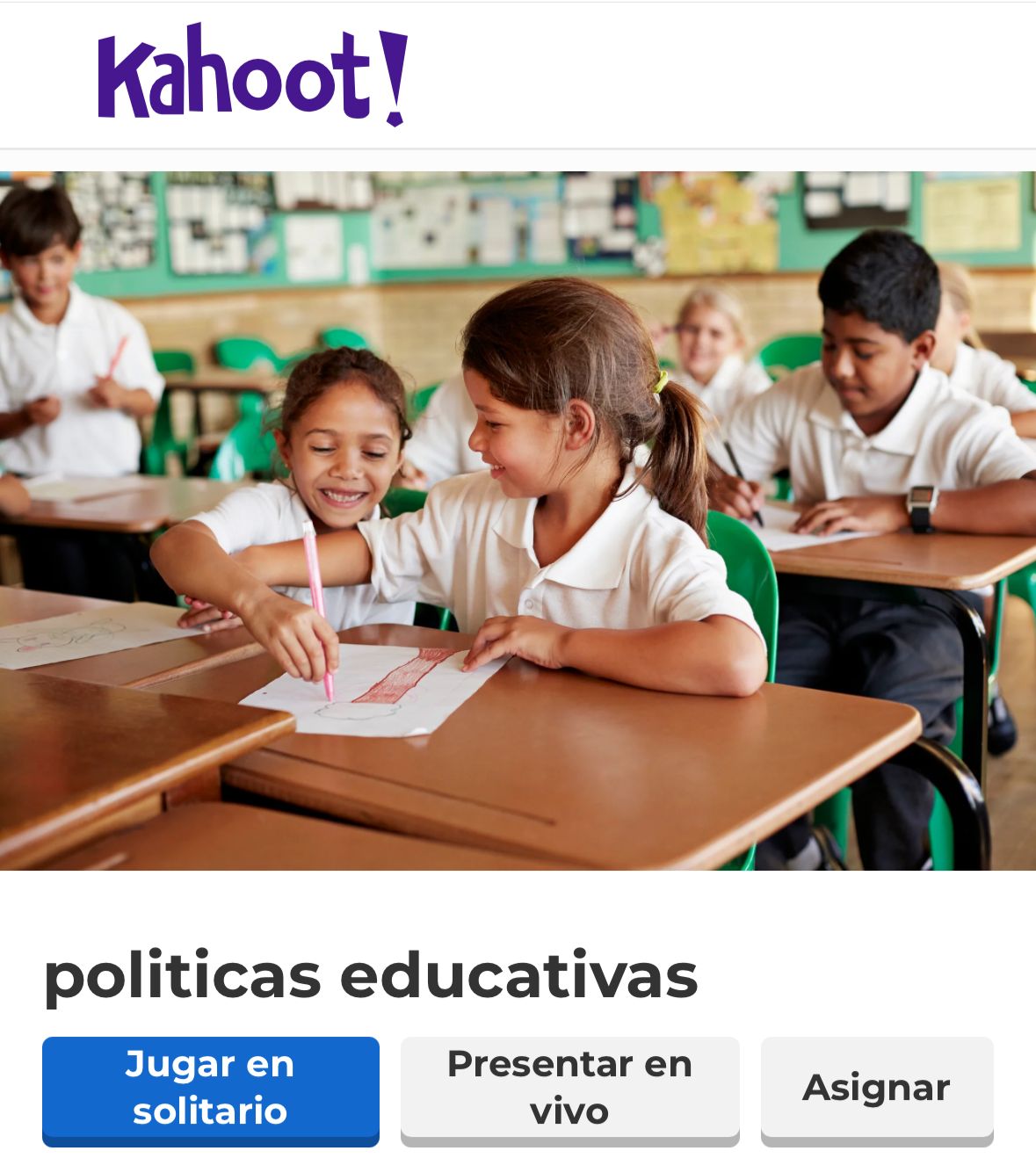 Juego: Políticas educativas 