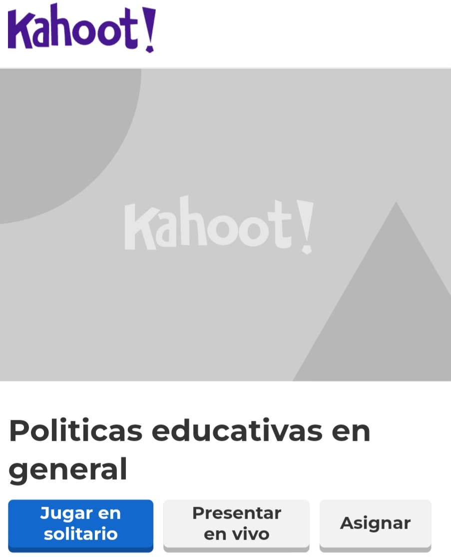 Juego: Políticas Educativas 